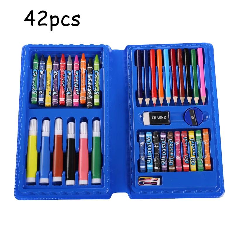 Conjunto de arte educacional para crianças, pintura, aquarela, lápis, lápis, lápis, caneta de água, Doodle Drawing Board Kit, Kids Gift, 42-208pcs - Image 1