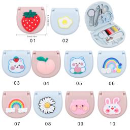Mini Kit De Costura Scissor Dedal Agulha Roscas Conjunto De Caixa, Botões, Pinos, Caixas De Armazenamento, Caixa De Costura, Portátil, Doméstico, Viagem, 1 Conjunto - Image 5
