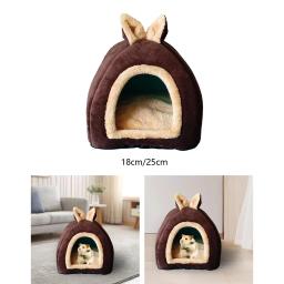 Cama de cobaia com almofada removível, Cute Pet House, Cama animal pequena - Image 3