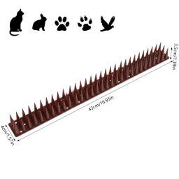 Plástico Pássaro Deterrent Spikes para Cerca Jardim, Anti-Climb, Repelente de Animais, Aves e Pombos, Spikes parede, 12PCs - Image 5