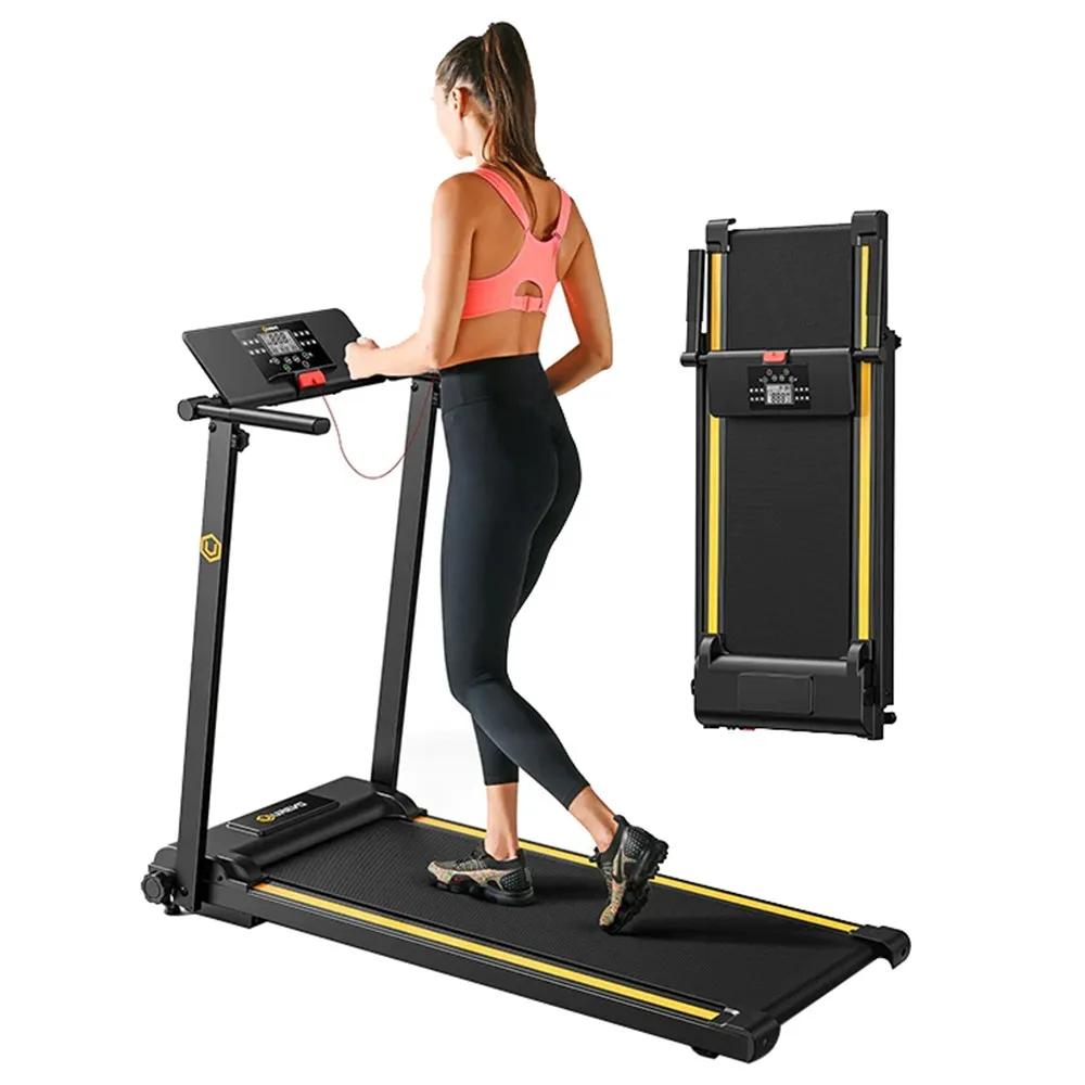 Esteira UREVO Mini Foldi, área de caminhada, 12 programas HIIT incorporados, carga máxima 100kg, carga máxima de 1-10km, 105x40cm - Image 1