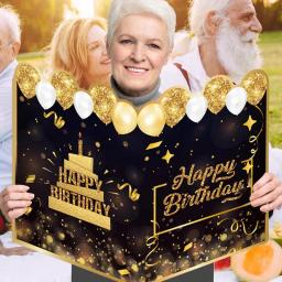 Enorme cartão de aniversário 21x15in, cartão personalizado de tamanho grande, cartões de feliz aniversário, grandes sinais de festa de feliz aniversário, livro de visitas gigante - Image 4