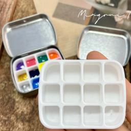 Silicone Paleta de Pintura para Decorações Nail Art, 3D Ferramenta Mold Acrílico, DIY Nails Templates, 1PC - Image 3