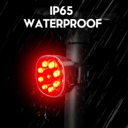 Cyclami luz da bicicleta recarregável à prova dwaterproof água luz dianteira com conjunto lanterna conjunto de luz da bicicleta ciclismo led q9 - Image 2