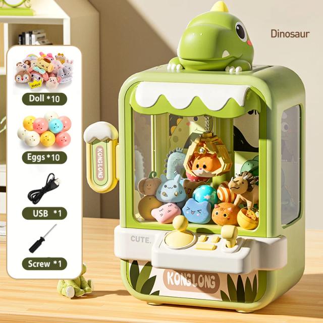 Máquina de Garra Mini Arcade Doces Indoor Jogo de Prêmio Brinquedo Música Eletrônica Pegar Boneca Presente