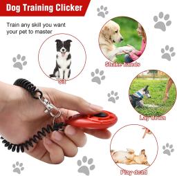Cão portátil tratar malote com treinamento do cão clicker para cinto cão tratar saco com clipe e abertura magnética mãos-livres pet treat ba - Image 4