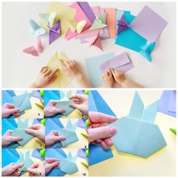 Papéis Dobráveis Quadrados Dupla Face, Papel Origami, Presentes para Projetos Artesanais, Decoração Scrapbooking, DIY Handmade, 15x15cm, 100 Folhas - Image 6