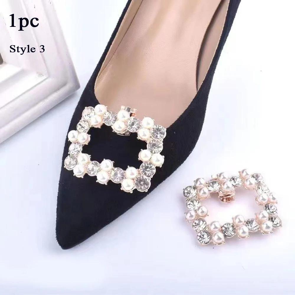 Destacável Rhinestone Sapato Clipe para DIY, Encantos do Salto, Fivela Decorações, Acessórios Jóias, Noiva, Novo, 2024, 1Pc - Image 1