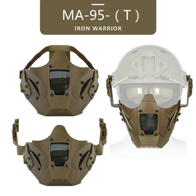 Máscara Tática Militar Respirável para Paintball e Airsoft - Proteção e Estilo para Guerreiros do Ferro