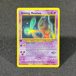 Pokémon folha cartões flash neo destino brilhante charizard mewtwo luz dragonite escuro gengar cartas personalizadas jogo ptcg proxy - Image 2