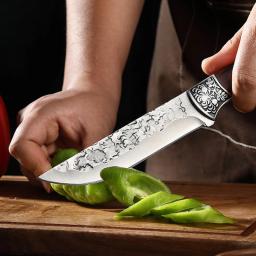 Aço inoxidável forjado Faca de desossagem Cutelo de carne Facas de chef profissional Corte de peixe de carne de porco Acessórios faca de cozinha - Image 3