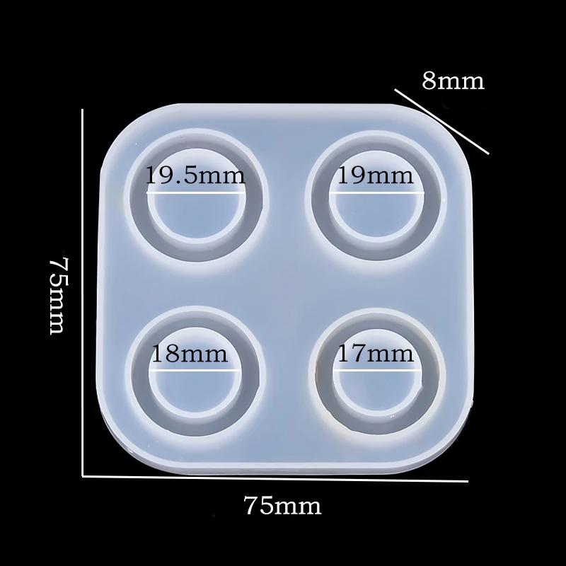 Multi-Size Resina Epóxi Moldes, Molde De Fundição De Silicone, Fazer Jóias, Ferramentas Artesanais, DIY Anéis Acessórios, Fornecimento, 1 Peça - Image 1