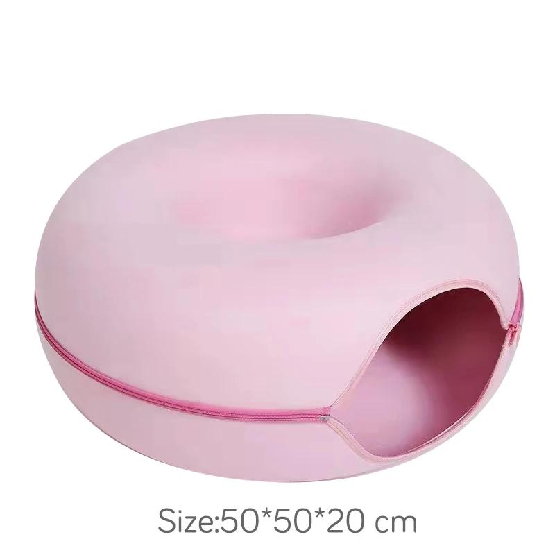 Brinquedo interativo para gatos de estimação, túnel, cama para gatos, uso duplo, interno, exercício, produtos para treinamento - Image 1