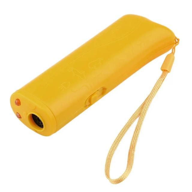 Repelente Ultrassônico para Cães com Controle de Latidos e Lanterna LED - Dispositivo 3 em 1 para Treinamento e Conforto