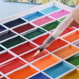 Grande kit Profissional Aquarela 48/24/12 Cores Pigmento Sólido com Pincel Pintura Kit para Artistas Estudante Suprimentos De Arte - Image 4