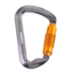 Profissional Mosquetão Gancho Keychain, Mosquetão, Auto Twist, Auto Locking, Anel D, Escalada, Ferramenta Esporte ao ar livre, 25KN, 6720 lb - Image 3