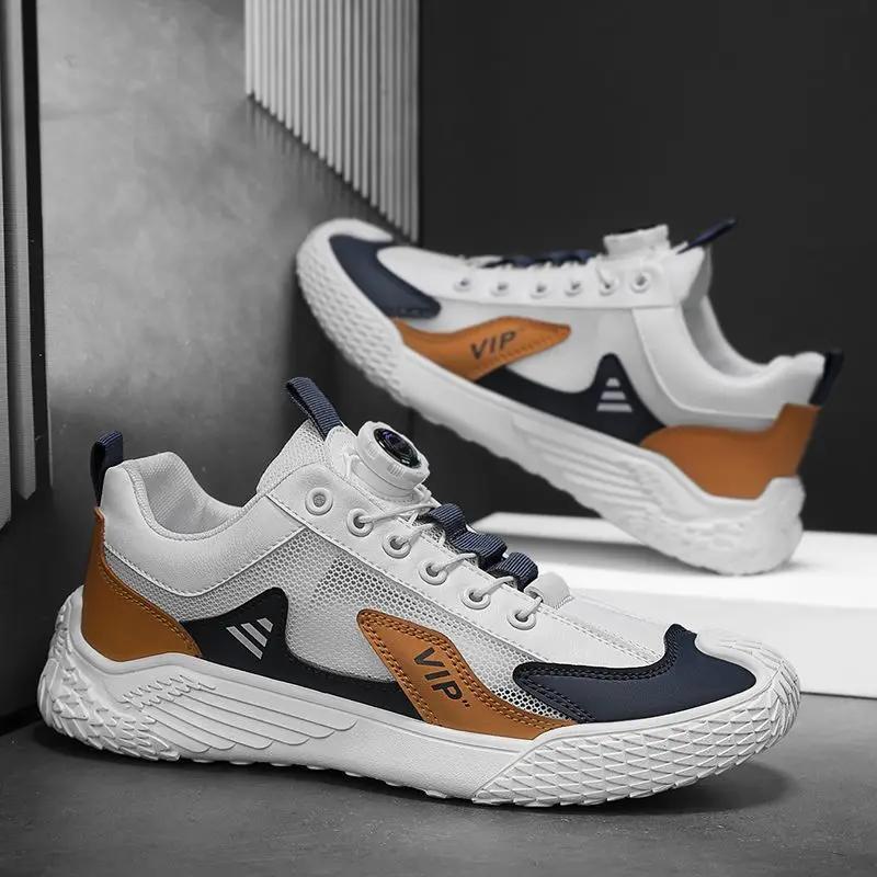 Tênis de plataforma grossa masculino, casual, malha, slip-on, respirável, esportes, corrida, ao ar livre, corrida, verão, venda, unissex, Y2K - Image 1