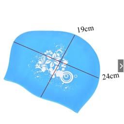 Tampão de natação de silicone para cabelos longos, Caps de natação impermeáveis para mulheres, chapéu de mergulho feminino para crianças, capa Natacion - Image 2