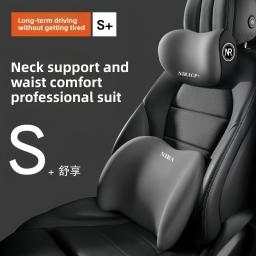 Assento de carro volta apoio travesseiro encosto de cabeça cintura almofada assento de condução volta deus ferramenta veículo montado travesseiro cabeça protetor cintura suppo - Image 1