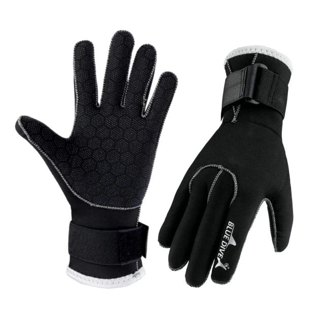 Luvas de Neoprene Wetsuit 3mm para Mergulho e Surf à Prova de Frio