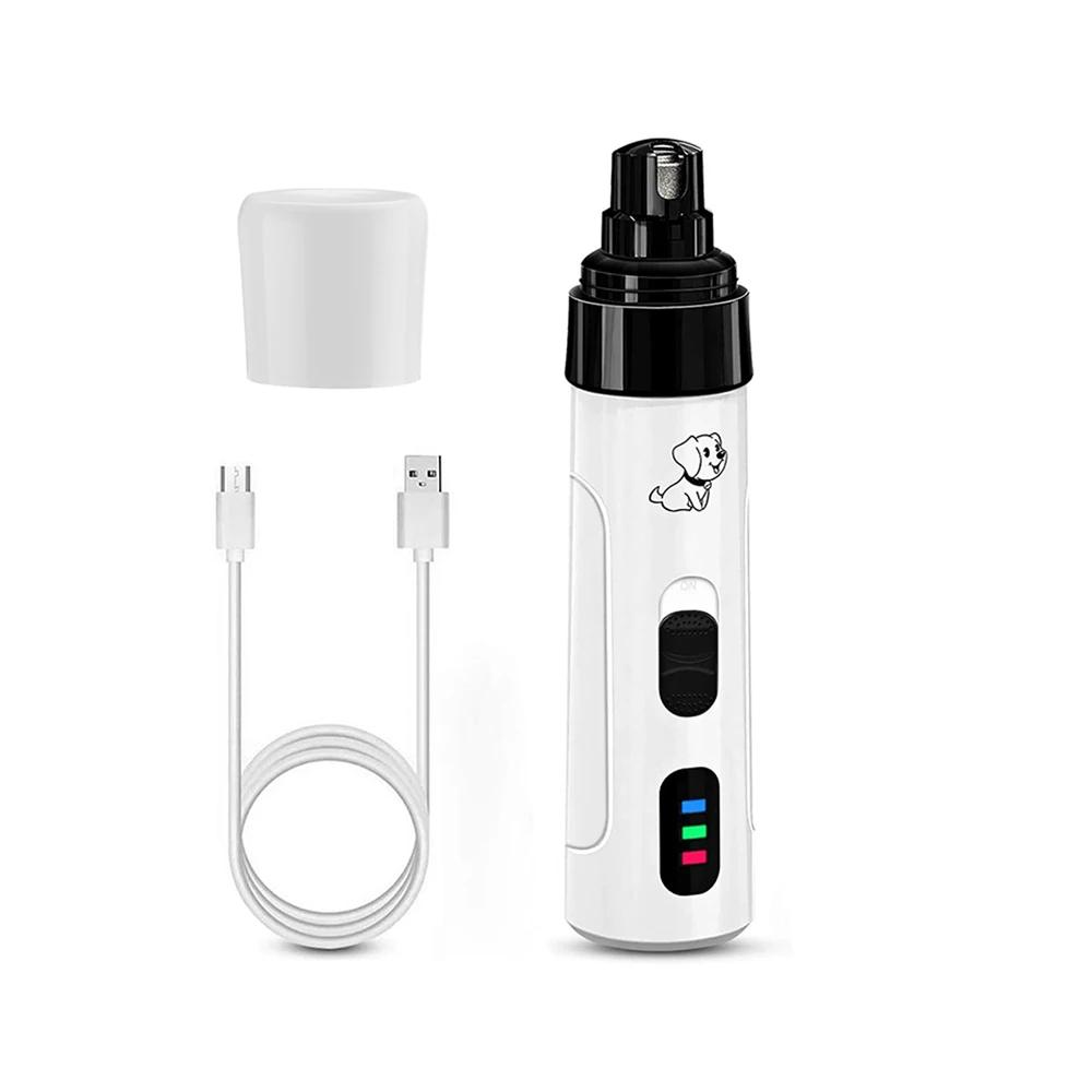 Electric Dog Nail Clippers, Nail Grinders, Carregamento USB, Recarregável, Pet, Quiet, Cat, Patas, Grooming, Nail Trimmer Tools, Novo - Image 1