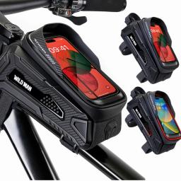 SELVAGEM-Bicicleta Touch Screen Bag, Quadro Frontal impermeável, Suporte do telefone celular, Acessórios de ciclismo, 1L - Image 1