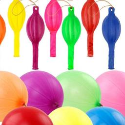12pçs balões de látex de cor misturada, balões de bolas de perfurar, lembranças de festa de aniversário - Image 5