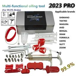 Shiziwangri kit de sangramento de óleo de freio de bicicleta, ferramentas para shimano, sram, avid, magura série disco hidráulico mtb reparo de freio de bicicleta de estrada - Image 1