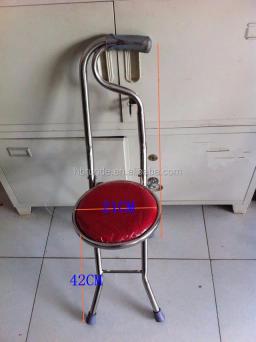 Muleta dobrável com assento, bengala e cadeira - Image 6