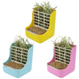 Alimentação de coelho interior e alimentador de feno, alimentador de pequenos animais, acessórios para tigelas, cobaia, lapin, coelho, chinchila, 2-1 - Image 1