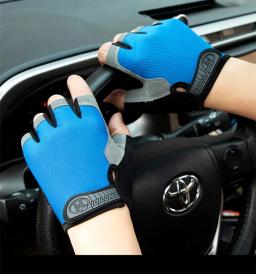 Luvas de ginástica sem dedos para mulheres, homens, ciclismo, motocicleta, levantamento de peso, fitness, bmx, mtb, acessórios de bicicleta - Image 5