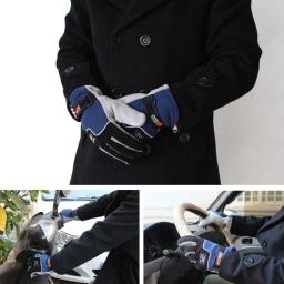Luvas de caminhada de lã térmica para homens e mulheres, acessórios quentes, à prova de vento, impermeável, snowboard, esqui, inverno - Image 5