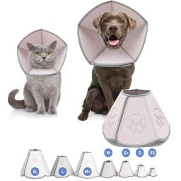 Coleira protetora ajustável para animais de estimação, nova geração, após cirurgia, evitar que animais lambam mordida, coçem e toquem, ferida - Image 1