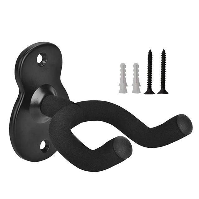Suporte de Parede de Madeira Antiderrapante para Guitarra Elétrica, Cavaquinho e Baixo
