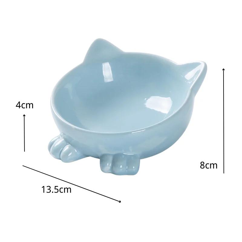 Novo pé alto cão filhote de cachorro alimentador de alimentação alimentos água suprimentos para animais de estimação tigela de comida de gato - Image 1