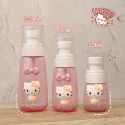 Sanrio Bonito Spray de Sub-engarrafamento Viagem Portátil Anime Dos Desenhos Animados Olá Kitty Maquiagem Hidratante Frasco de Spray de Perfume - Image 1