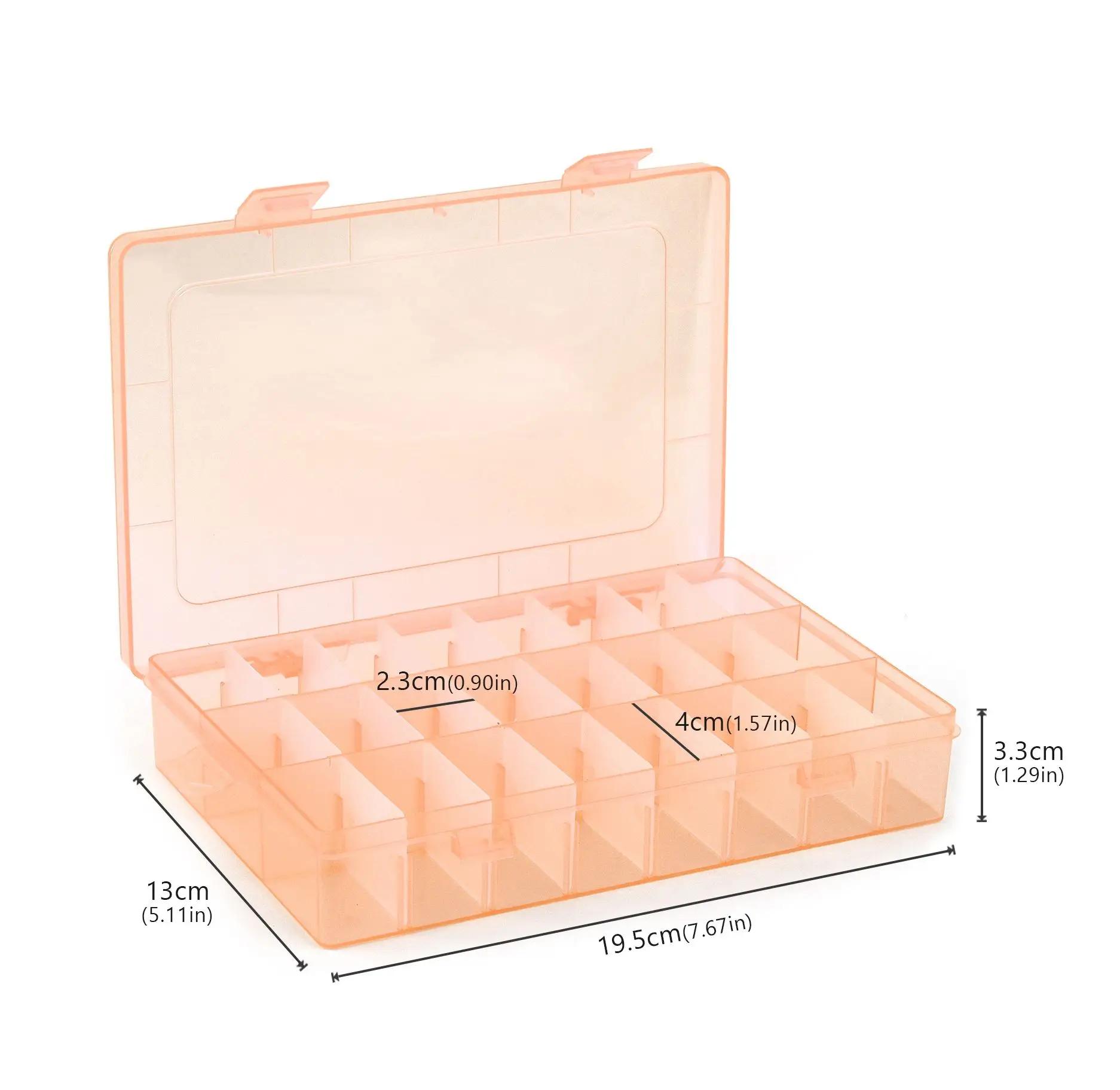 Caixa De Linhas De Costura Transparente, Estojo De Armazenamento De Bobinas, Carretel De Agulha, Organizador, Household, DIY, Acessórios De Costura, 24 Grades, 42 Eixos - Image 1