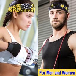 Elastic Sports Headband para homens e mulheres, Skull Ghost, Sweat Bandage, Tênis, Yoga, Gym Headwear, Fitness Running, Acessórios para cabelo - Image 2