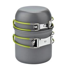 Acampamento panelas conjunto de cozinha equipamento sobrevivência ao ar livre antiaderente utensílios de mesa chaleira pote pan tigela caminhadas viagem portátil churrasco piquenique - Image 4