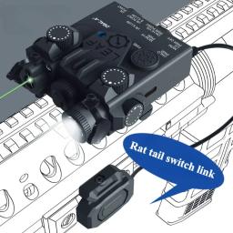 Lanterna tática DBAL-A2 versão simplificada m300a m600c led ponto verde vermelho arma de airsoft luz adequada para caça em trilho de 20mm - Image 1