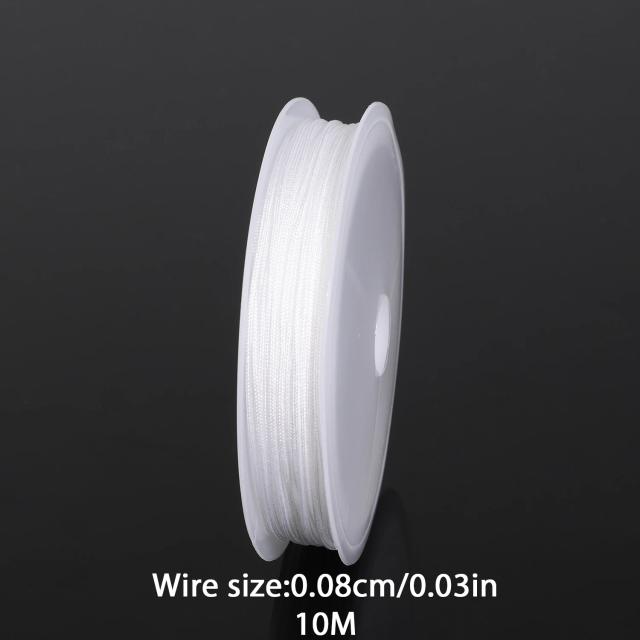 Corda de Nylon Colorido para Macramé e DIY - 3 Rolos de 10m com 0,8mm para Pulseiras e Joias