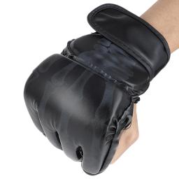 Luvas de combate MMA com meio dedo, confortáveis, fáceis de usar, duráveis, resistentes e respiráveis, luvas de boxe para homens - Image 5