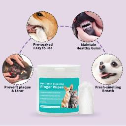 Toalhetes de limpeza descartáveis para animais de estimação, Toalhetes de limpeza para cães, Toalhetes para gatos, Orelha e Olho, Produtos de Higiene - Image 4