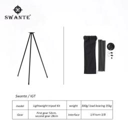 Swante neve pico mesa de acampamento acampamento mesa dobrável telescópica com tripé, objetivo zero lâmpada mesa acampamento ao ar livre novo - Image 5