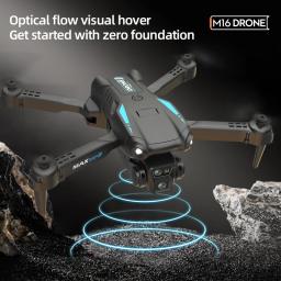 Novo drone m16 8k profissional hd câmera dupla 5g wifi 4 eixos fotografia sem escova dobrável quadcopter rc distância 1.2km dron brinquedo - Image 5
