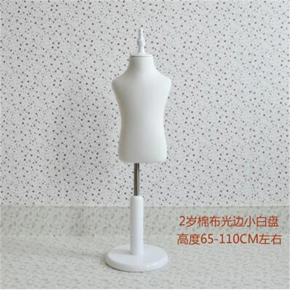 Algodão tecido meia criança manequim para corpo de costura, vestido de alfaiate ajustável, Stand Form, Manken Display, Cloth Art, B502, 1-2 anos - Image 1