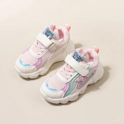Tênis de rede respirável infantil, sapatos de papai feminino, novo, primavera e outono, 2024 - Image 5