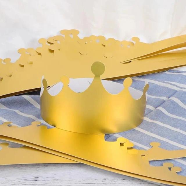Conjunto de 10 Chapéus de Rei Coroa para Decoração de Festas de Aniversário para Crianças e Adultos