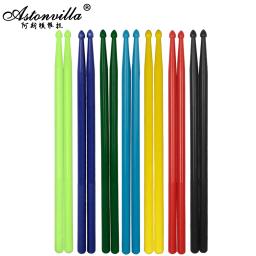 1 par de baquetas de tambor de náilon coloridas profissional 5a baquetas acessórios para instrumentos de percussão baqueta - Image 1