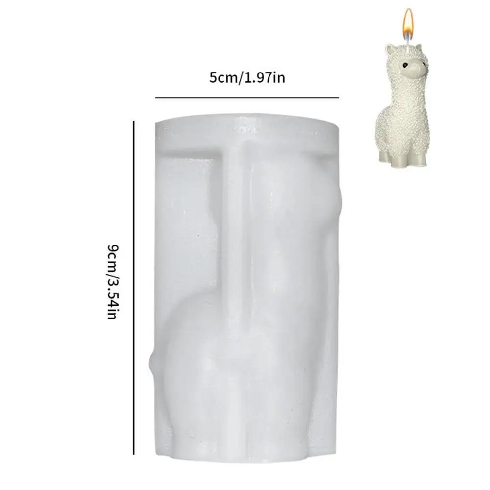 Molde de silicone para sabonete em forma de alpaca, chocolate, doces, antiaderente, decoração do bolo, fondant, resina, lhama - Image 1